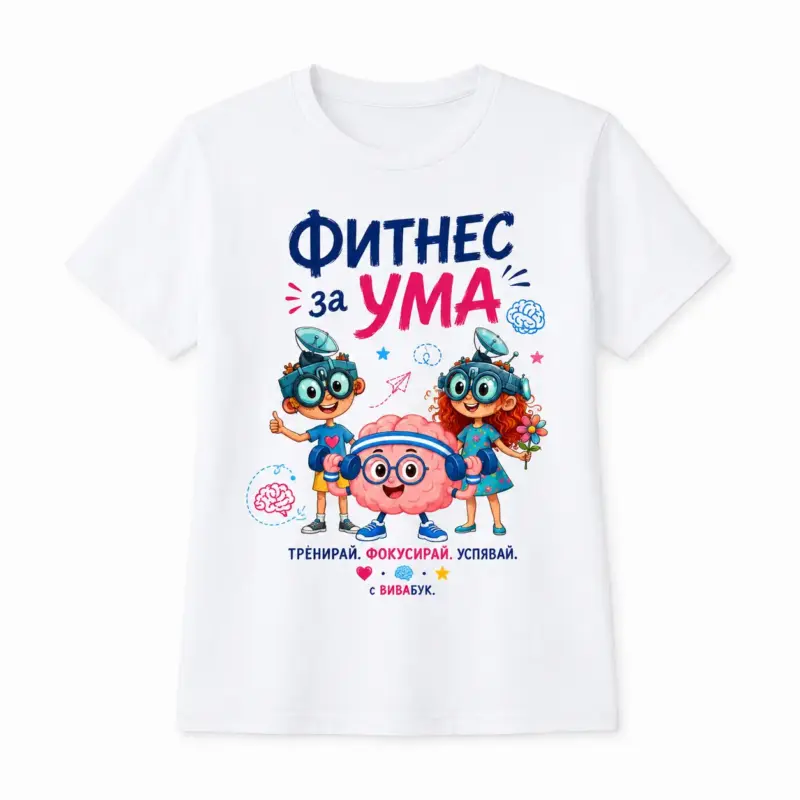 teniska-s-nadpis-_fitnes-za-uma_-detska-byala-pamuchna-1